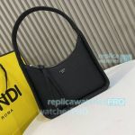 Replica Fend-i Fendessence Selleria Black Hobo Bag Large Size